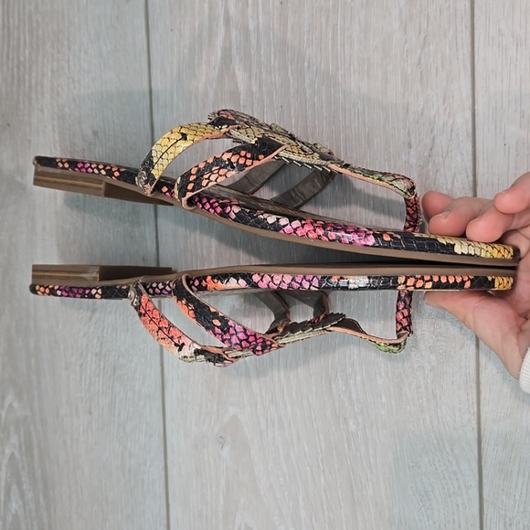 Circus By Sam Edelman "LIKE New"Canyon Colorful Women's Sandals Flats Shoes 9M - Picture 7 of 10